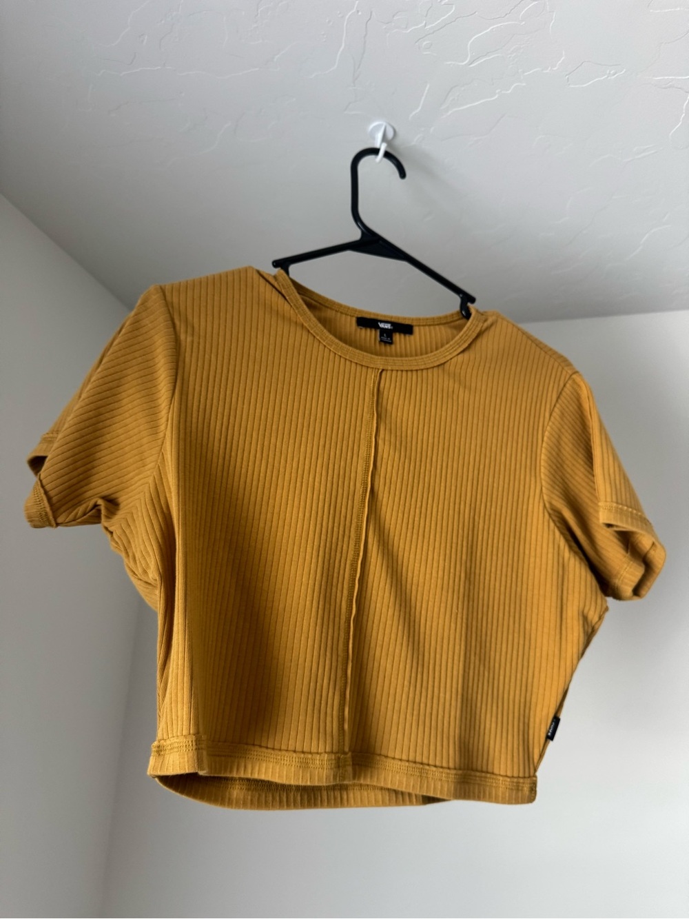 Mustard Yellow Vans Crop Top - Size L